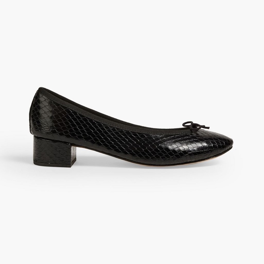 REPETTO sneak-effect leather ballet flats